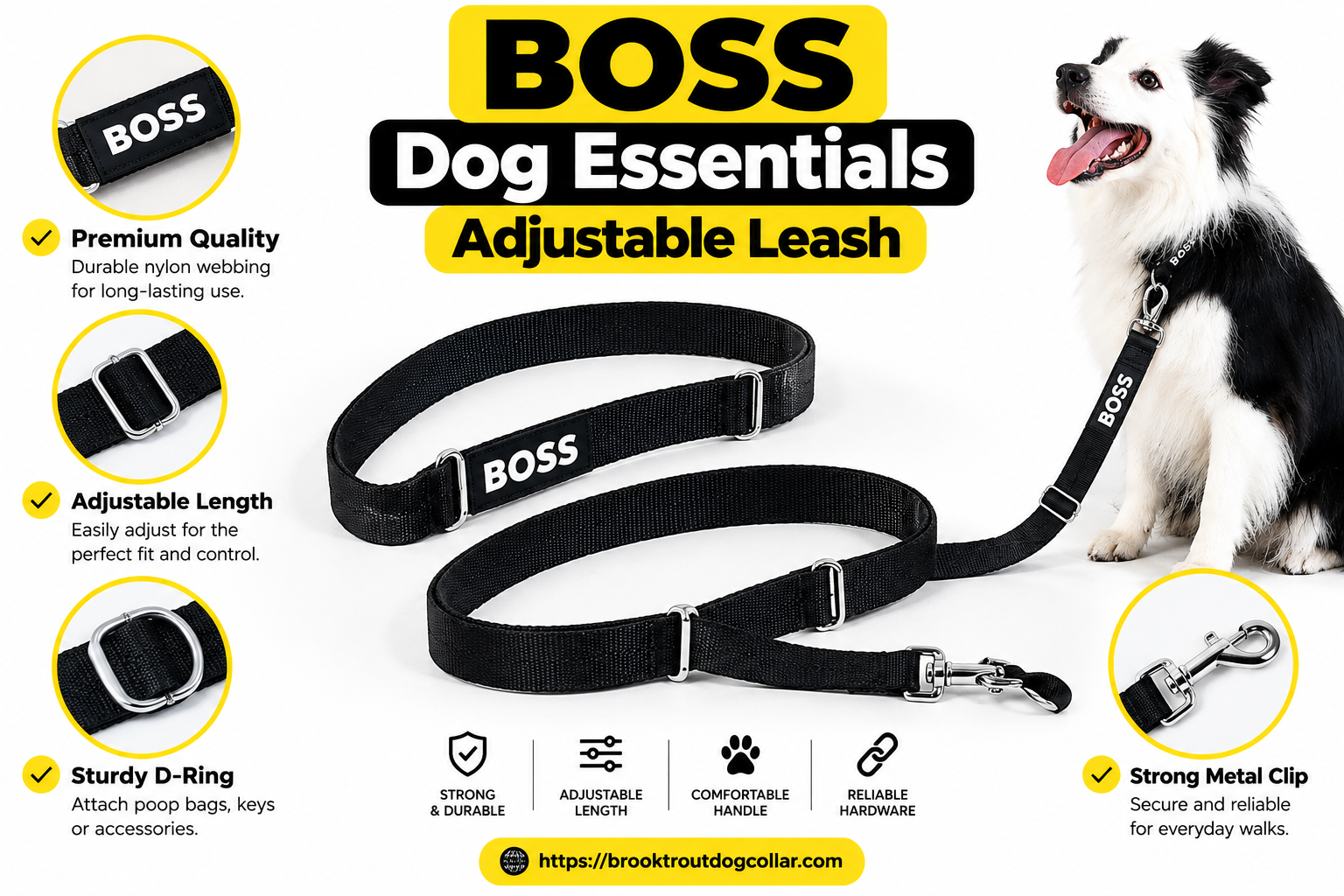BOSS Dog Essentials Adjustable Leash: Features, Size, Uses & What to Know Before Buying