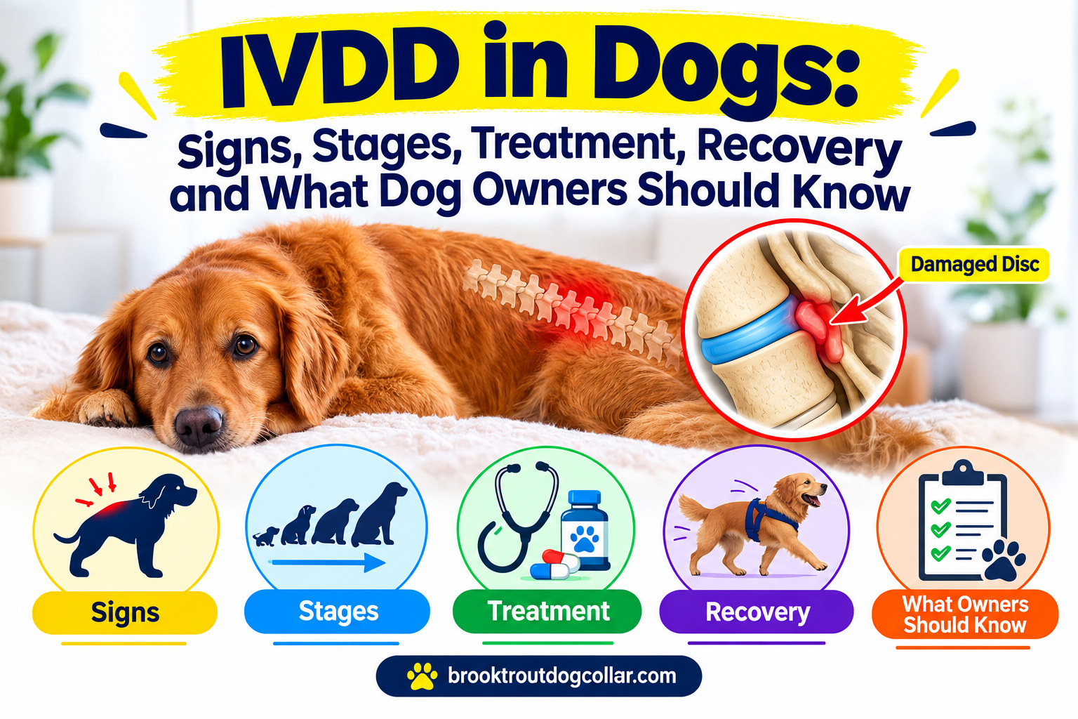 IVDD in Dogs: Signs, Stages, Treatment, Recovery and What Dog Owners Should Know