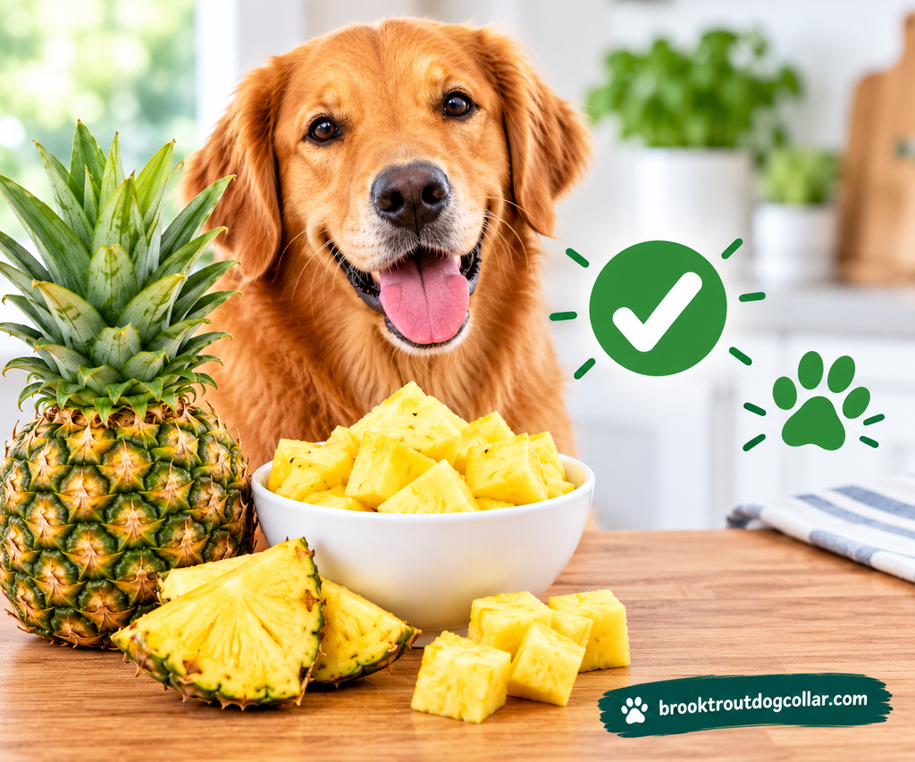 Image showing the answer to the question Can Dogs Eat Pineapple?
